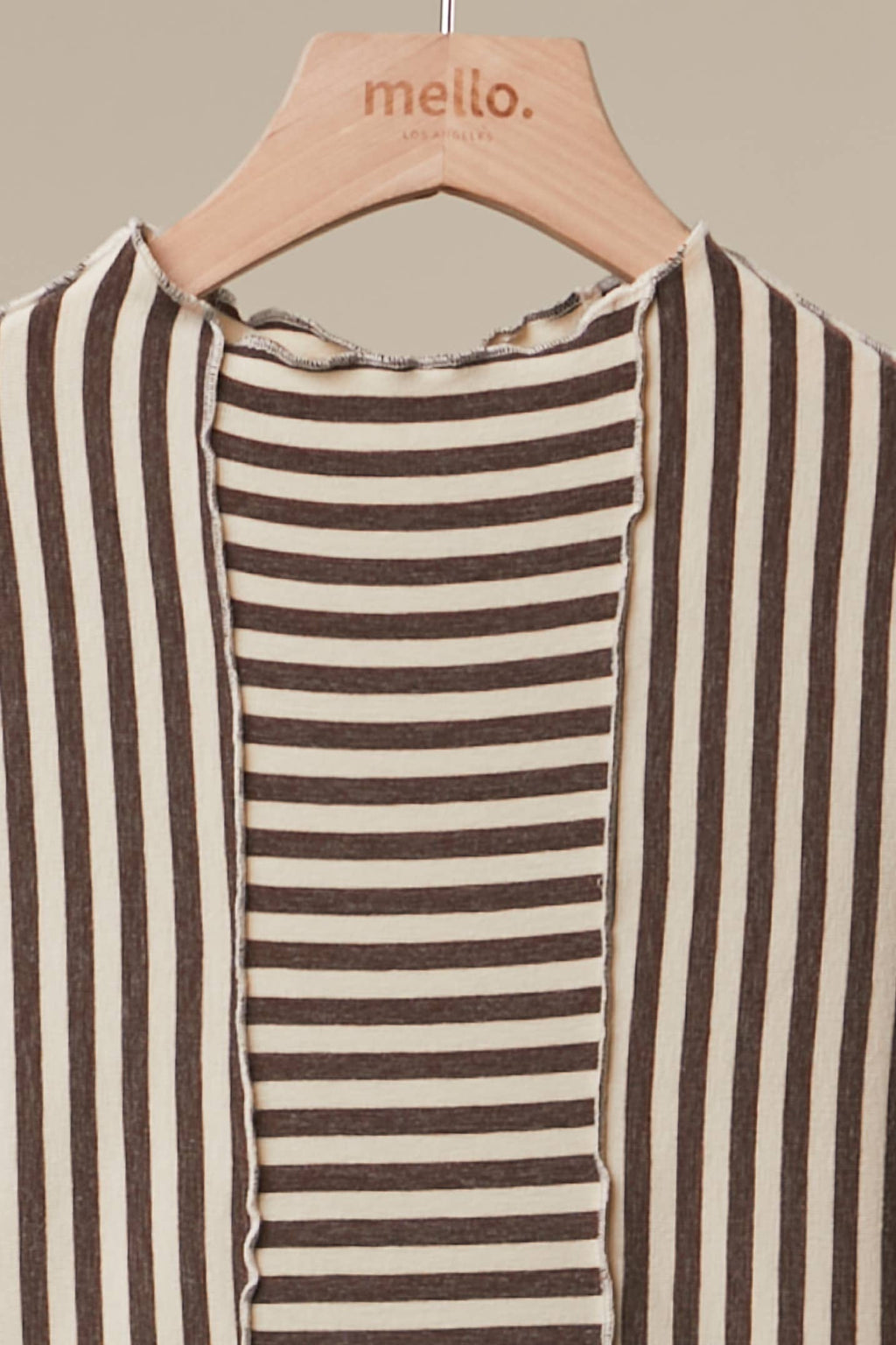 Asymmetrical Stripe Long Sleeve Pullover