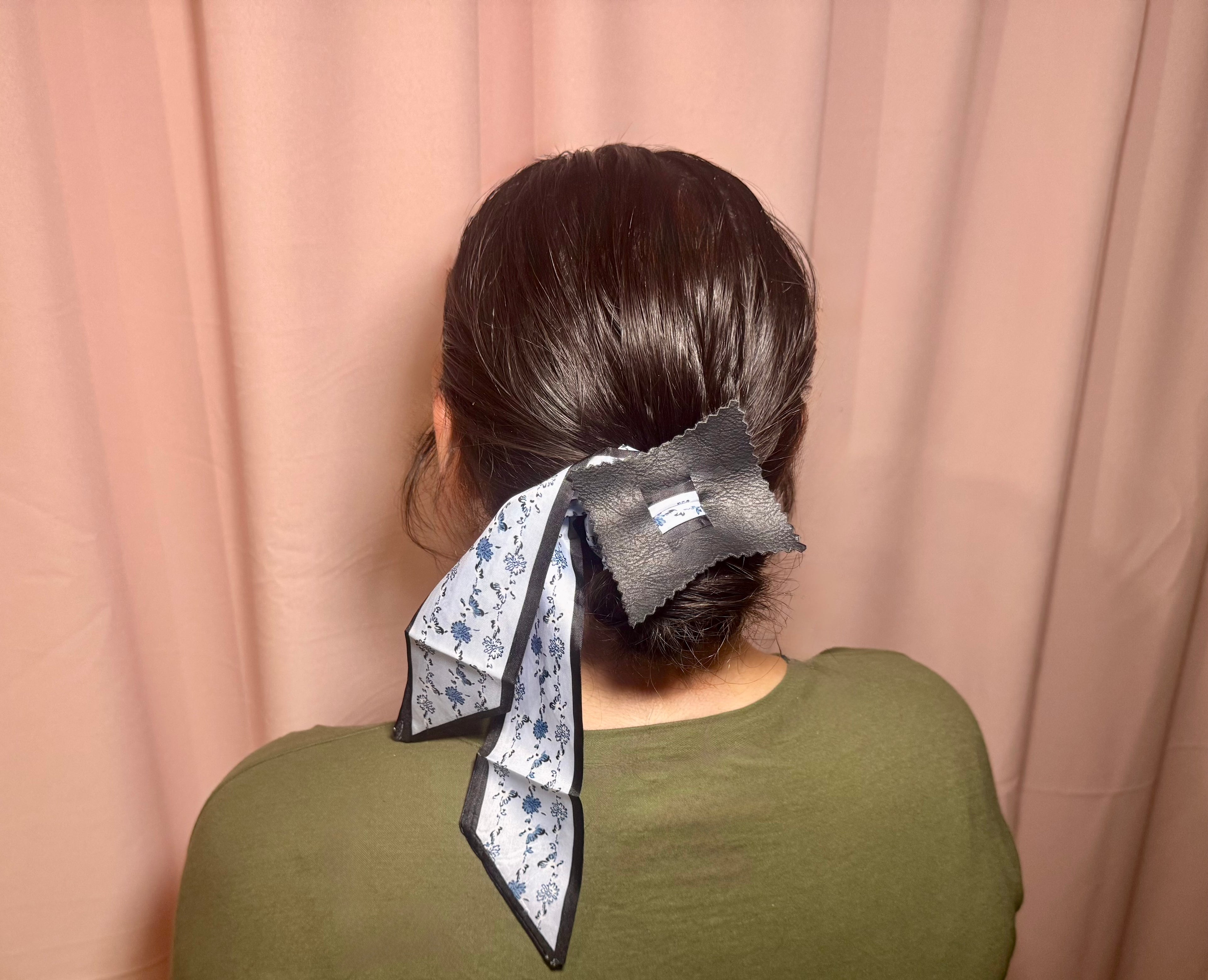 Handcrafted Leather Hair  Bow