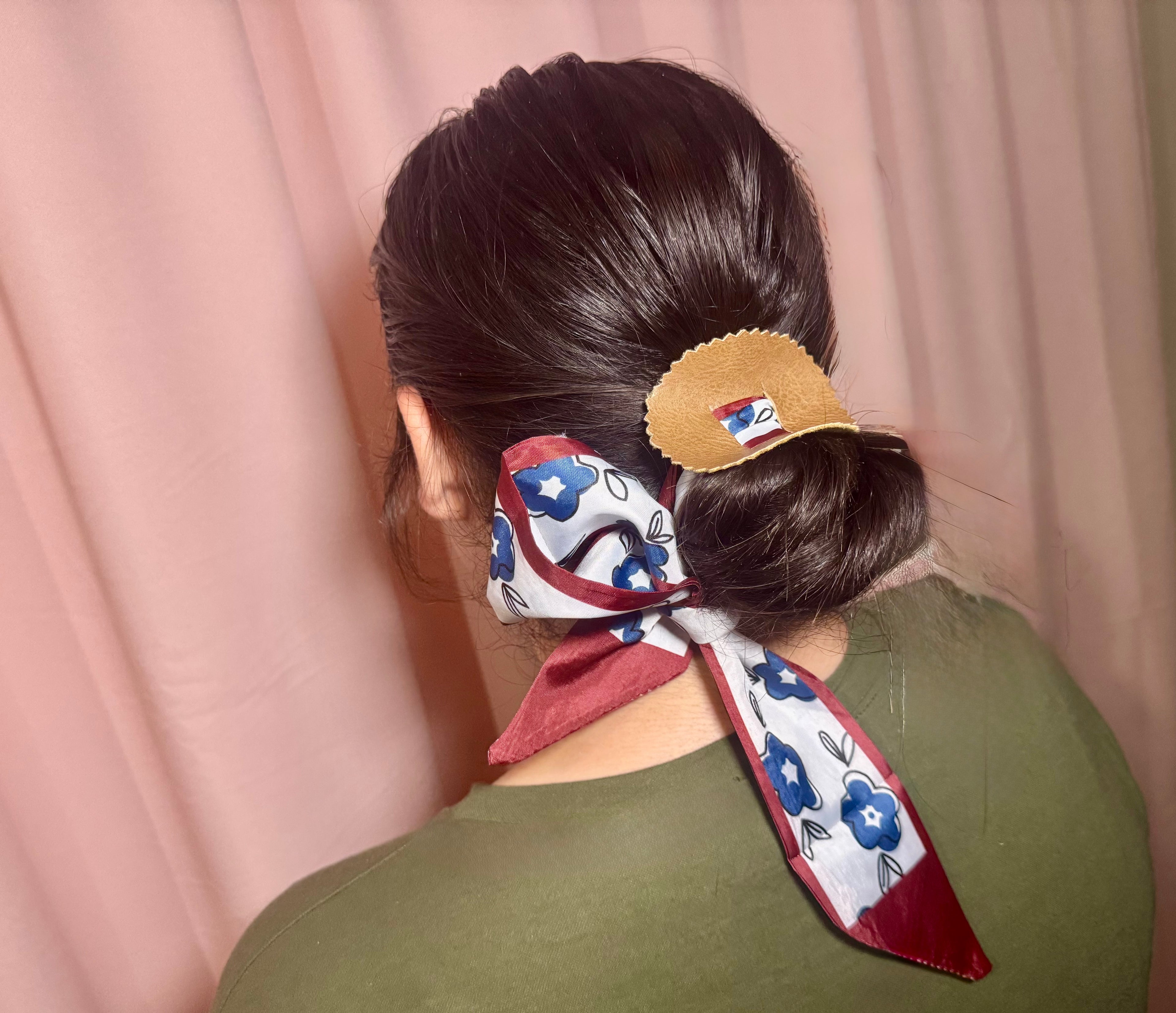 Handcrafted Leather Hair Bow