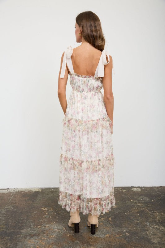 Floral sweetheart dress